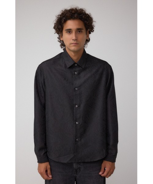 AZUL by moussy(アズールバイマウジー)の「ジャガード総柄シャツ(シャツ/ブラウス・メンズ・ブラック/ホワイト・MEDIUM/LARGE)」の15枚目の写真