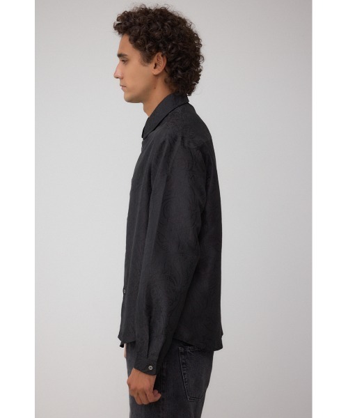 AZUL by moussy(アズールバイマウジー)の「ジャガード総柄シャツ(シャツ/ブラウス・メンズ・ブラック/ホワイト・MEDIUM/LARGE)」の16枚目の写真