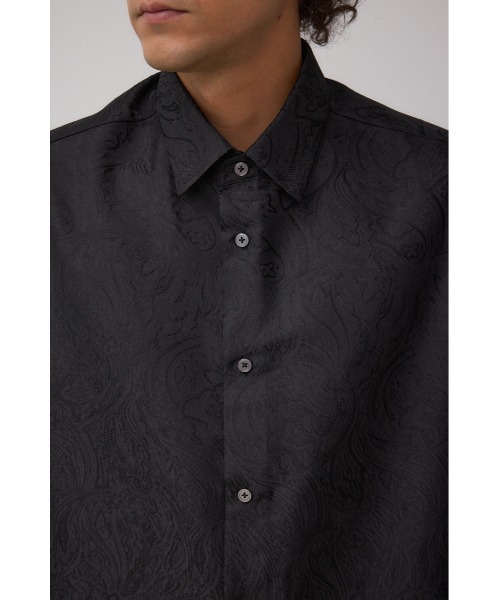 AZUL by moussy(アズールバイマウジー)の「ジャガード総柄シャツ(シャツ/ブラウス・メンズ・ブラック/ホワイト・MEDIUM/LARGE)」の18枚目の写真