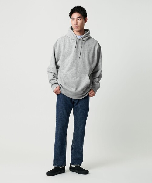 green label relaxing(グリーンレーベルリラクシング)の「<GOAT>13オンス フーディ パーカー(パーカー・メンズ・グレー系/ライトグレー/ネイビー/ブラック/ワイン・L/S/M)」の6枚目の写真
