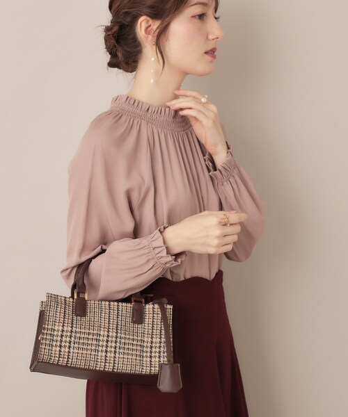 couture brooch(クチュールブローチ)の「アソートスクエアショルダーバッグ(ショルダーバッグ・レディース・ダークブラウン系1/ダークブラウン/ブラック・00)」の6枚目の写真