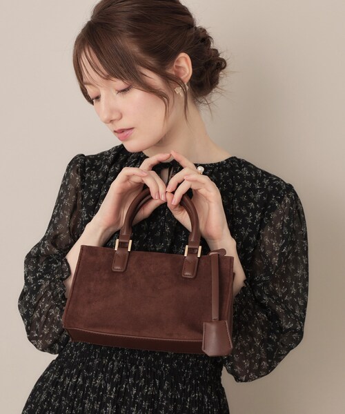 couture brooch(クチュールブローチ)の「アソートスクエアショルダーバッグ(ショルダーバッグ・レディース・ダークブラウン系1/ダークブラウン/ブラック・00)」の3枚目の写真