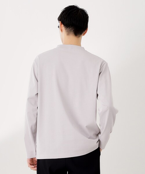 THE SHOP TK (ザ ショップ ティーケー )の「ジャケット長袖Tシャツ 【ON/OFF兼用】(Tシャツ/カットソー・メンズ・オフホワイト/ライトグレー・01/02/03/04)」の8枚目の写真