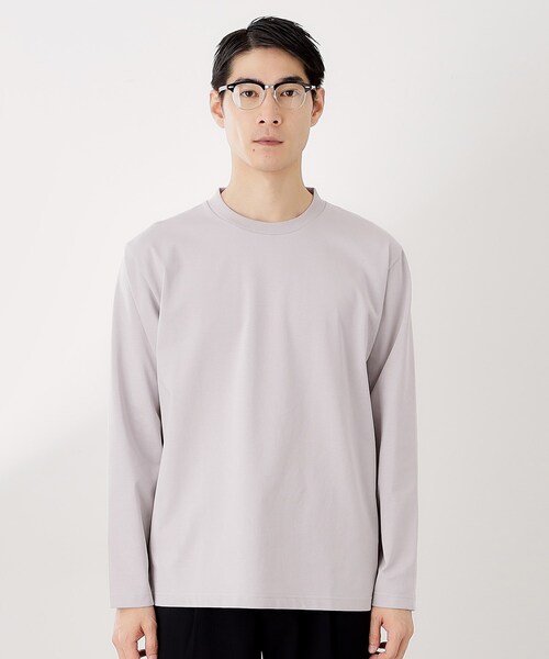 THE SHOP TK (ザ ショップ ティーケー )の「ジャケット長袖Tシャツ 【ON/OFF兼用】(Tシャツ/カットソー・メンズ・オフホワイト/ライトグレー・01/02/03/04)」の11枚目の写真