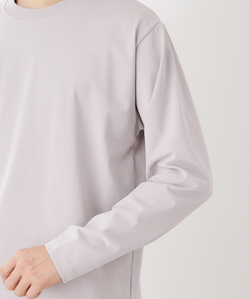 THE SHOP TK (ザ ショップ ティーケー )の「ジャケット長袖Tシャツ 【ON/OFF兼用】(Tシャツ/カットソー・メンズ・オフホワイト/ライトグレー・01/02/03/04)」の15枚目の写真