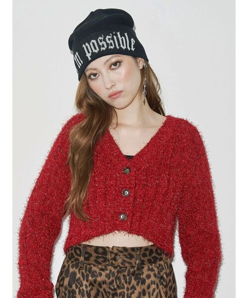 EVRIS（エヴリス）の「ジャガードニット帽（ニットキャップ/ビーニー・レディース・ブラック/ブルー・FREE）」の15枚目の写真