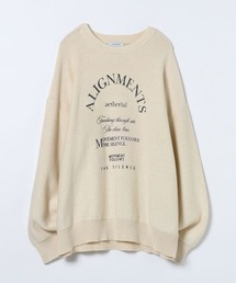 JEANASIS | アーチMIXロゴニットプルオーバー/603819(ニット/セーター)