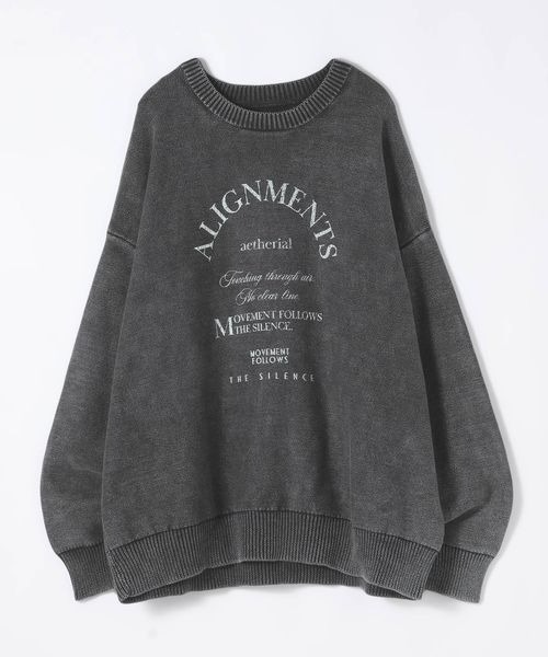 JEANASIS（ジーナシス）の「アーチMIXロゴニットプルオーバー/603819（ニット/セーター・レディース・アイボリー/ボルドー/ブラック系その他/ネイビー系・FREE）」の21枚目の写真