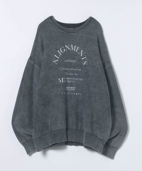 JEANASIS（ジーナシス）の「アーチMIXロゴニットプルオーバー/603819（ニット/セーター・レディース・アイボリー/ボルドー/ブラック系その他/ネイビー系・FREE）」の15枚目の写真