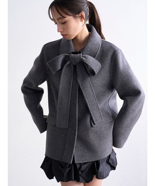 SNIDEL（スナイデル）の「リバーリボンジャケット（テーラード