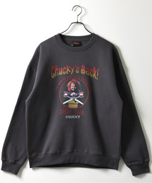 【neos】ルーズシルエット CHUCKY チャッキー プリント 裏起毛 スウェット トレーナー