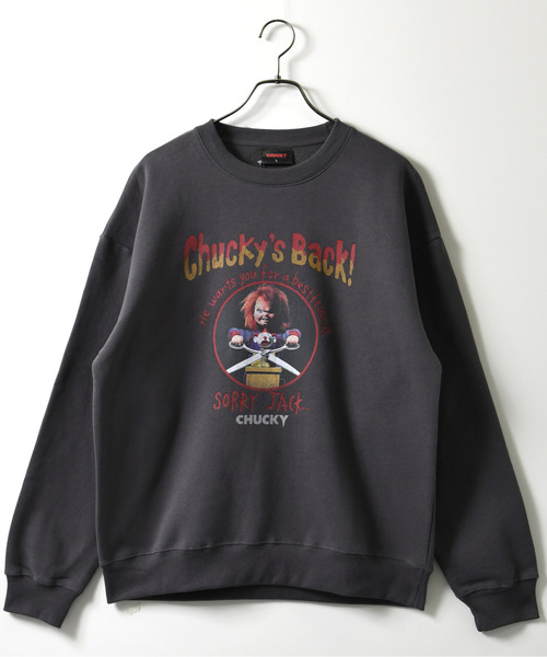 セール】【neos】ルーズシルエット CHUCKY チャッキー プリント 裏起毛