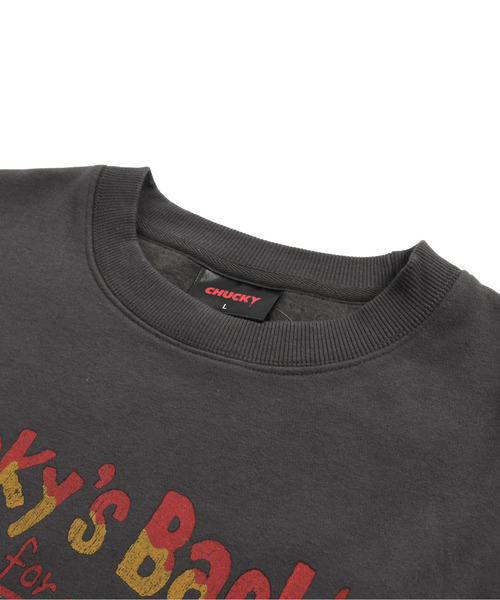 neos(ネオス)の「【neos】ルーズシルエット CHUCKY チャッキー プリント 裏起毛 スウェット トレーナー(スウェット・メンズ・オフホワイト/ブラック系2/ブルー/ブラック系1・MEDIUM/LARGE/X-LARGE)」の9枚目の写真
