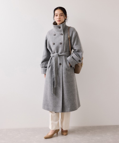 尾州シャギースタンドカラーロングコート/WEB限定PS・TMサイズ（その他