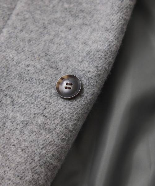 VIS（ビス）の「尾州シャギースタンドカラーロングコート/静電気防止・WEB限定PS・TMサイズ（その他アウター・レディース・チャコールグレー/グレー系その他・S/M/PS/TM）」の15枚目の写真