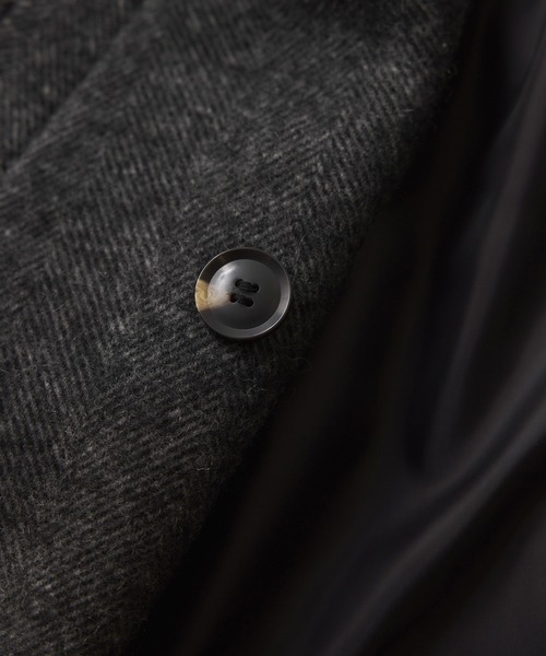 VIS（ビス）の「尾州シャギースタンドカラーロングコート/静電気防止・WEB限定PS・TMサイズ（その他アウター・レディース・チャコールグレー/グレー系その他・S/M/PS/TM）」の16枚目の写真