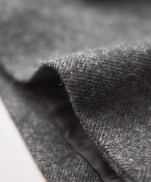 VIS（ビス）の「尾州シャギースタンドカラーロングコート/静電気防止・WEB限定PS・TMサイズ（その他アウター・レディース・チャコールグレー/グレー系その他・S/M/PS/TM）」の17枚目の写真