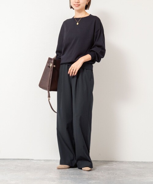 NOLLEY’S（ノーリーズ）の「ウォッシャブルイージーワイドパンツ（その他パンツ・レディース・ブルー系その他7/オフホワイト/グレー・38/36/39）」の15枚目の写真