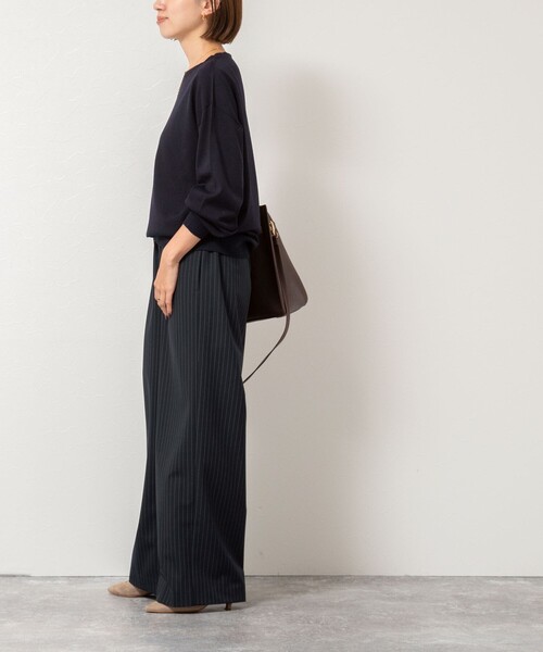 NOLLEY’S（ノーリーズ）の「ウォッシャブルイージーワイドパンツ（その他パンツ・レディース・ブルー系その他7/オフホワイト/グレー・38/36/39）」の16枚目の写真