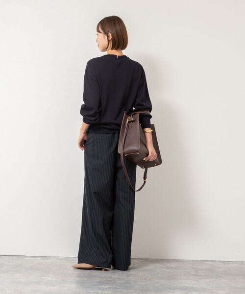 NOLLEY’S（ノーリーズ）の「ウォッシャブルイージーワイドパンツ（その他パンツ・レディース・ブルー系その他7/オフホワイト/グレー・38/36/39）」の17枚目の写真