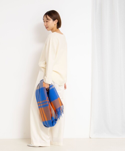 NOLLEY’S（ノーリーズ）の「ウォッシャブルイージーワイドパンツ（その他パンツ・レディース・ブルー系その他7/オフホワイト/グレー・38/36/39）」の22枚目の写真