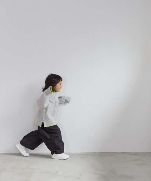 LOWRYS FARM（ローリーズファーム）の「クラフトニットプルオーバー　591620（ニット/セーター・キッズ・オフホワイト/グレー・150cm/130cm/110cm）」の19枚目の写真