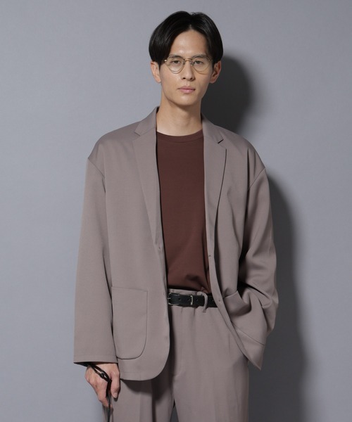 リラックスドロップジャケット(セットアップ可)（テーラード