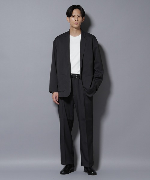 セール】リラックスドロップジャケット(セットアップ可)（テーラード