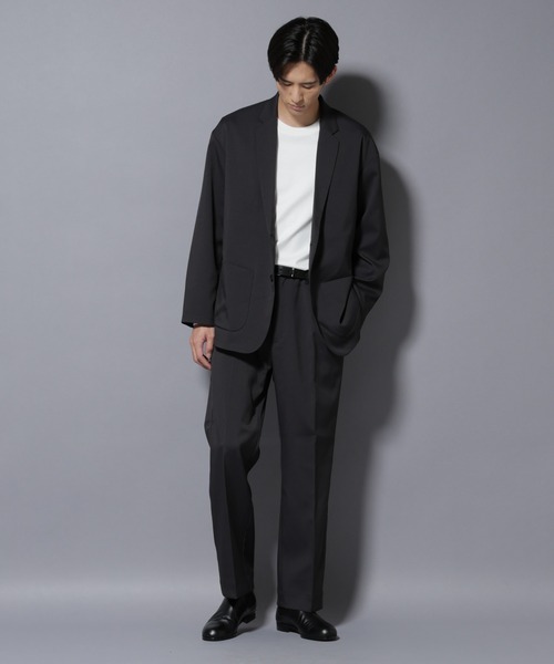 NANO universe（ナノユニバース）の「リラックスドロップジャケット(セットアップ可)（テーラードジャケット・メンズ・グレー/スミクロ/グレー系その他4・L/M/S）」の21枚目の写真