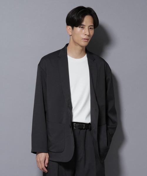 セール】リラックスドロップジャケット(セットアップ可)（テーラード
