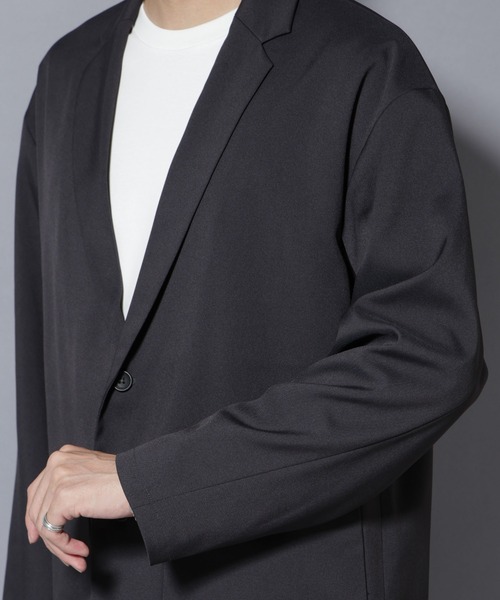 セール】リラックスドロップジャケット(セットアップ可)（テーラード