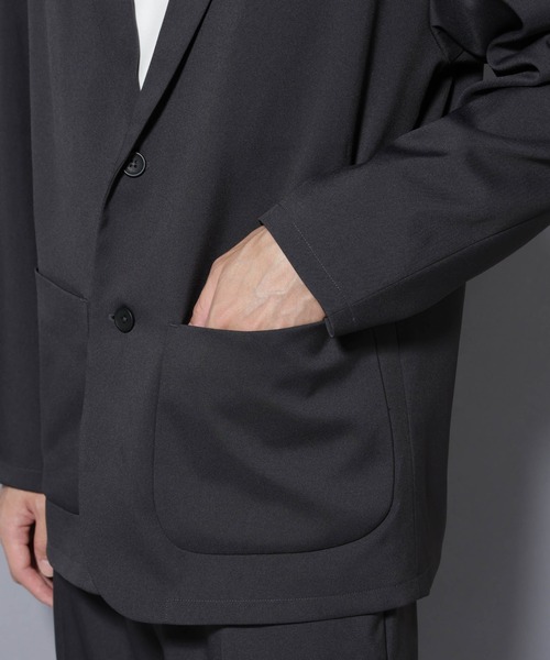 セール】リラックスドロップジャケット(セットアップ可)（テーラード