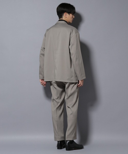 NANO universe（ナノユニバース）の「リラックスドロップジャケット(セットアップ可)（テーラードジャケット・メンズ・グレー/スミクロ/グレー系その他4・L/M/S）」の5枚目の写真