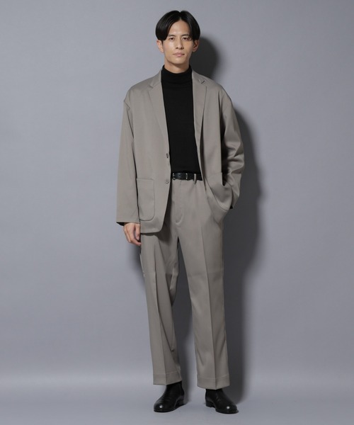 NANO universe（ナノユニバース）の「リラックスドロップジャケット(セットアップ可)（テーラードジャケット・メンズ・グレー/スミクロ/グレー系その他4・L/M/S）」の8枚目の写真