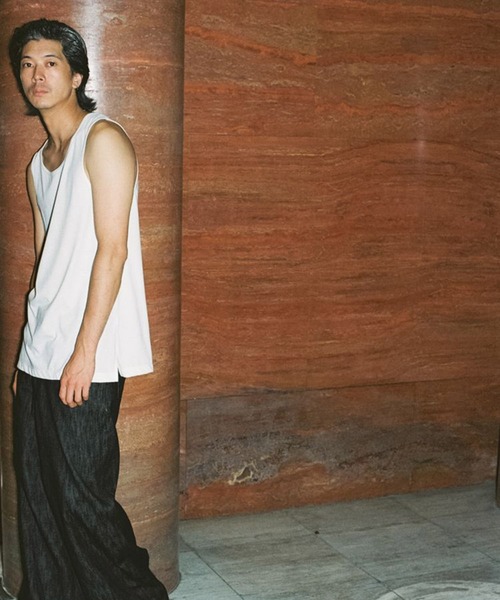 LIDNM（リドム）の「MVS LAYERED TANK TOP（Tシャツ/カットソー・メンズ・ホワイト/グレー系その他・SMALL/MEDIUM/LARGE）」の4枚目の写真