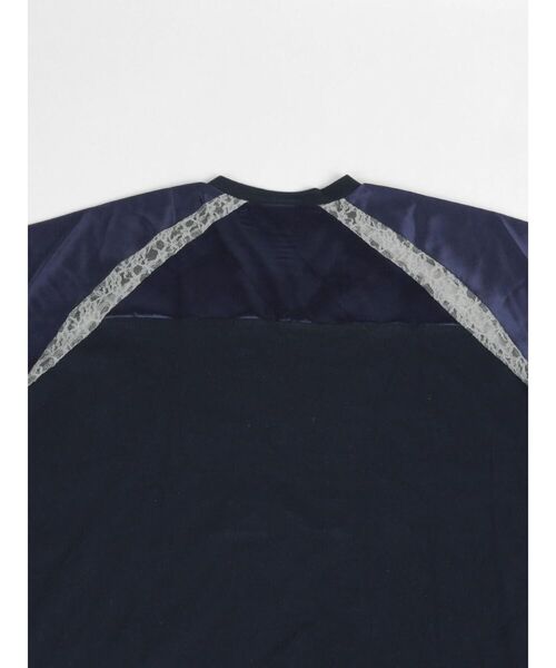 :ETHROF(イーサオブ)の「SATIN×LACE NUMBERNG LONG SLEEVE GAME SHIRT(Tシャツ/カットソー・レディース・ブラック/ネイビー・FREE)」の21枚目の写真