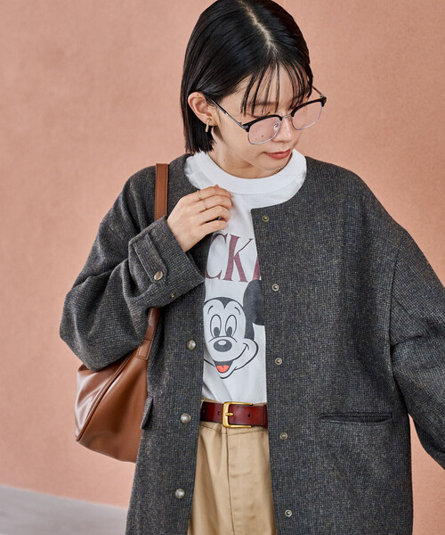 English Wool ノーカラージャケット/イングリッシュウール（ブルゾン