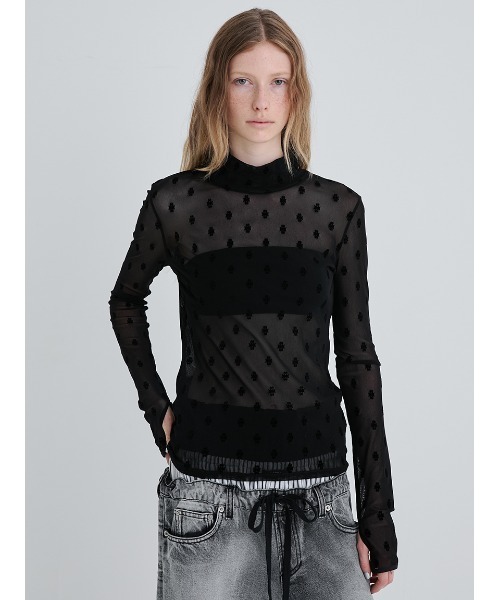 セール】SWAN LAKE Turtle Neck Top/スワンレイクタートルネックトップ