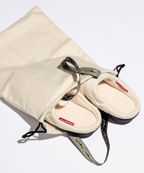 SUBU（スブ）の「SUBU × MANASTASH/スブ × マナスタッシュ 【EXCLUSIVE】HEMP TWILL SANDAL 23/ヘンプ ツイル サンダル/クロッグ（サンダル・メンズ・ブラック/オフホワイト・0/1/2/3）」の15枚目の写真