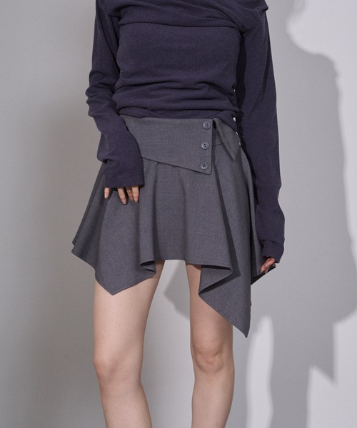 ENVYM（アンビー）の「イレヘムミニスカート（スカート・レディース・ブラック/グレー・SMALL/MEDIUM）」の3枚目の写真