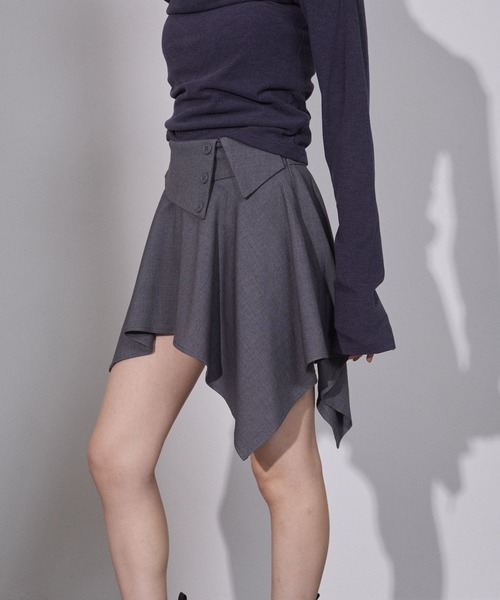 ENVYM（アンビー）の「イレヘムミニスカート（スカート・レディース・ブラック/グレー・SMALL/MEDIUM）」の5枚目の写真