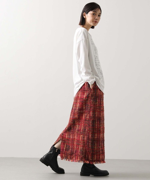 Gready Brilliant（グレディブリリアン）の「手描きメッセージロゴT（Tシャツ/カットソー・レディース・オフホワイト/ブラウン・38）」の3枚目の写真