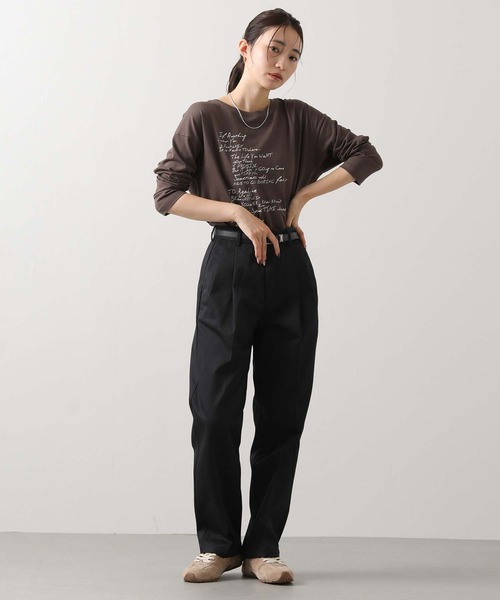 Gready Brilliant（グレディブリリアン）の「手描きメッセージロゴT（Tシャツ/カットソー・レディース・オフホワイト/ブラウン・38）」の17枚目の写真