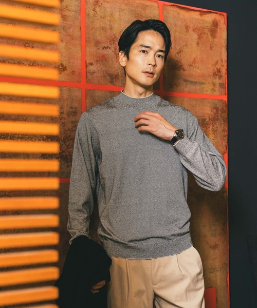 カシミヤブレンドニット/モックネック/Salon de GW/582029（ニット