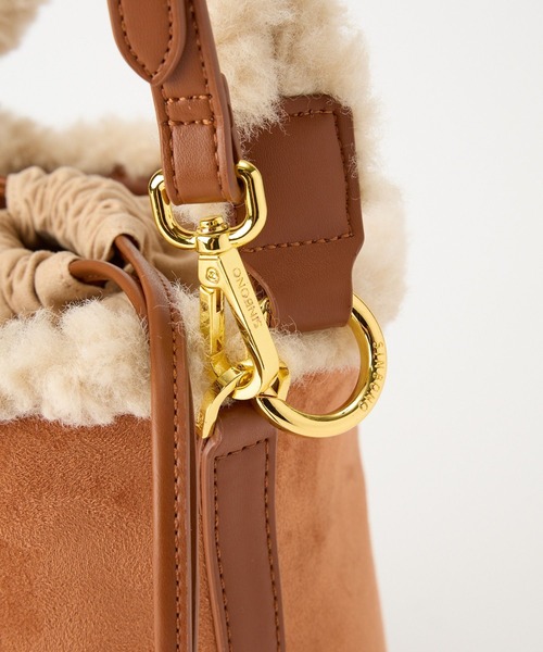 BABYLONE(バビロン)の「【SINBONO】ムートンバケツBAG(ハンドバッグ・レディース・ブラウン・フリー)」の14枚目の写真