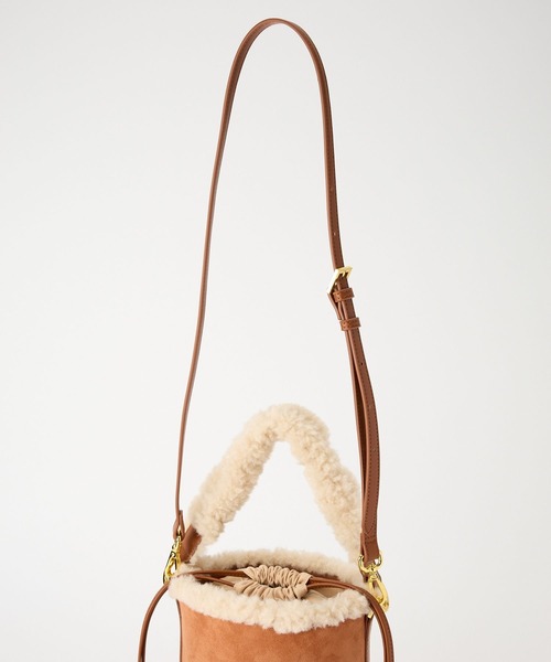 BABYLONE(バビロン)の「【SINBONO】ムートンバケツBAG(ハンドバッグ・レディース・ブラウン・フリー)」の9枚目の写真