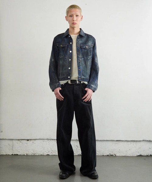 ジャケット・アウター NVRFRGT Denim Hooded Work Jacket NVRFRGT】3D TRUCKER JACKET（デニムジャケット）｜NVRFRGT