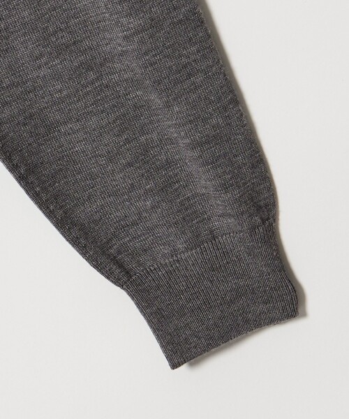 BEAUTY&YOUTH UNITED ARROWS（ビューティーアンドユースユナイテッドアローズ）の「SUPER130 ウール ポロニット ウォッシャブル（ポロシャツ・メンズ・グレー系/ブラック・M/S/L/XL）」の12枚目の写真