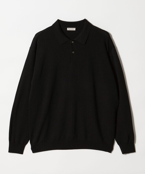 BEAUTY&YOUTH UNITED ARROWS（ビューティーアンドユースユナイテッドアローズ）の「SUPER130 ウール ポロニット ウォッシャブル（ポロシャツ・メンズ・グレー系/ブラック・M/S/L/XL）」の15枚目の写真