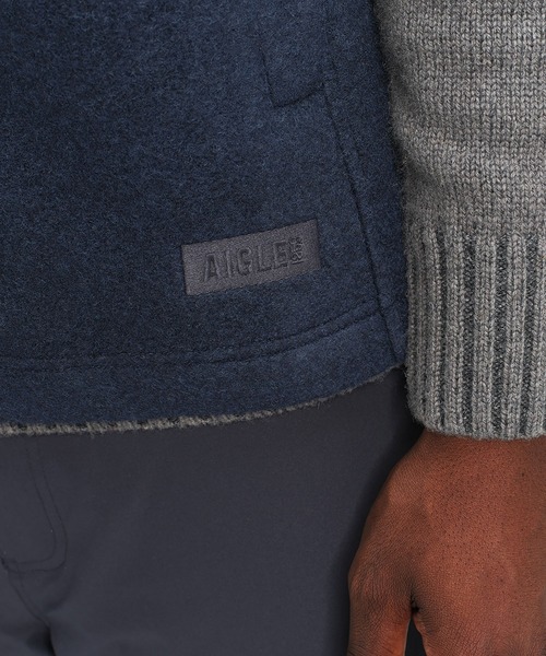 AIGLE（エーグル）の「メリノウールブレンド スタンドカラーフリースベスト T-KIT（その他アウター・メンズ・モスグリーン/ダークネイビー/ブラウン・M/XL/L/S）」の6枚目の写真